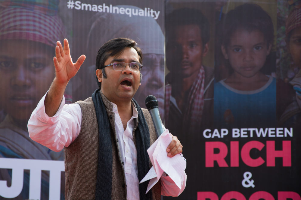 amitabh behar CEO oxfam india on inequality and the indian society