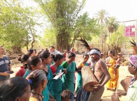 Traditional Dance of Santhali Tribal Forest Dwelling Community