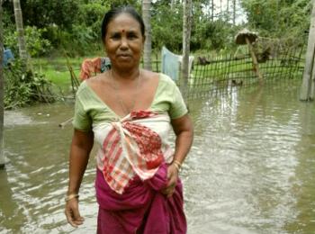 Makita in the flood affected Jorhat district