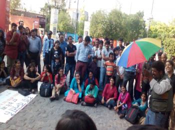 Delhi’s cultural hub ‘plays up’ Oxfam India’s RTE demand