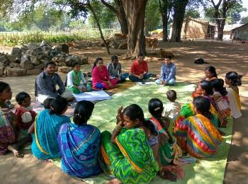 Community workshop at an Anganwadi Centre in Nuagoan village, Odisha.