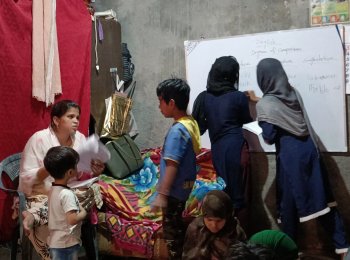 Firdous in her Mohalla Class