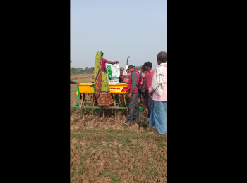 Farmer Field Schools: Use of Zero Tillage Machine