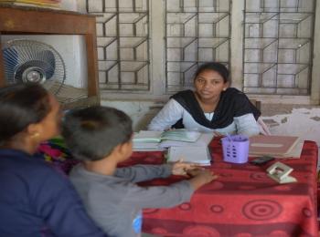 Sonali in a meeting