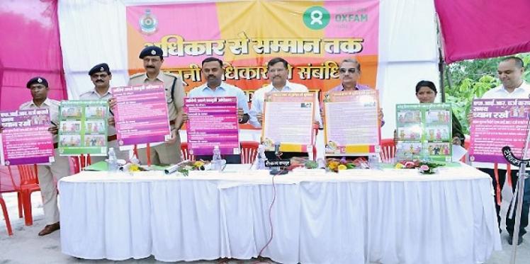 Oxfam India and Chhattisgarh Police jointly released awareness posters 