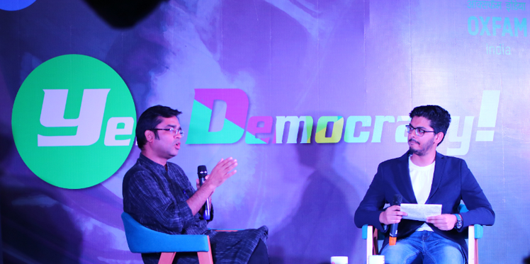 Oxfam India collaborates with Josh Talks to fight against democracy in India