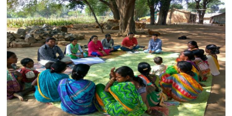 Community workshop at an Anganwadi Centre in Nuagoan village, Odisha.