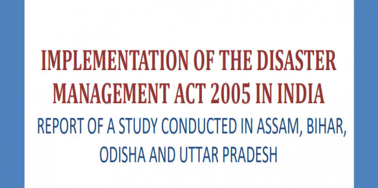 Disaster Management Act 2005 in India