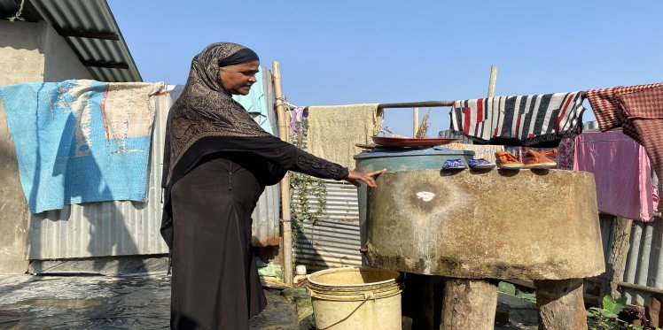 Rowsonara Begum with her Water Filter