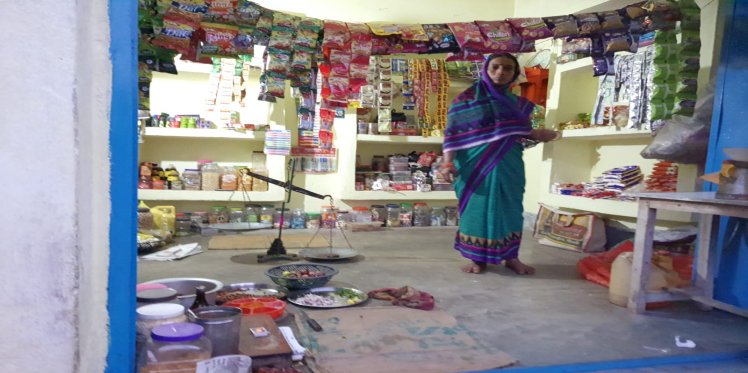 Munni Devi's shop before the intervention