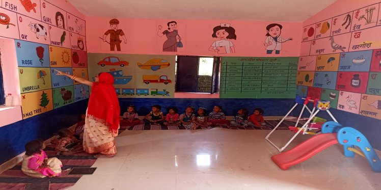 Anganwadi Centre No.115 Is Now A Model Centre