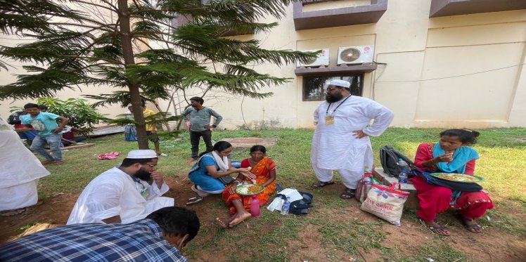 parbati being fed by our counsellor 