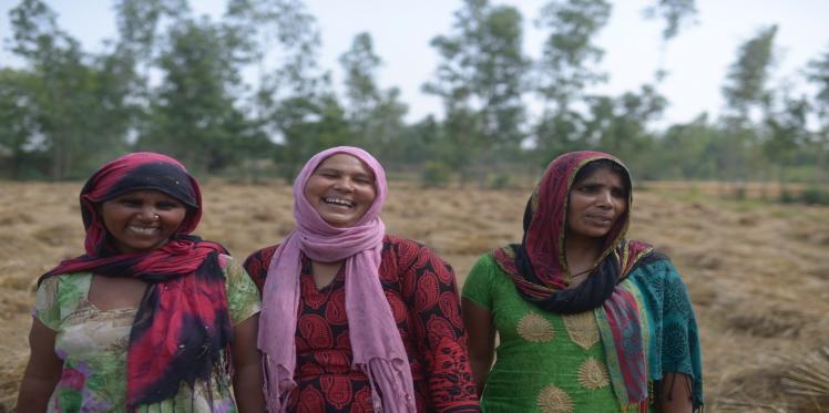 A group of women in Bucchabasti Village, Uttar Pradesh